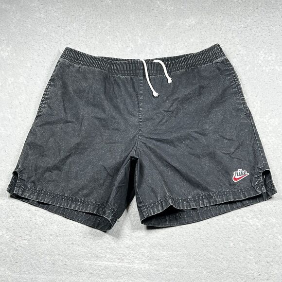 Nike Woven Shorts Mens Large Gray Sportswear Heritage Essentials Stone Wash - Picture 1 of 11